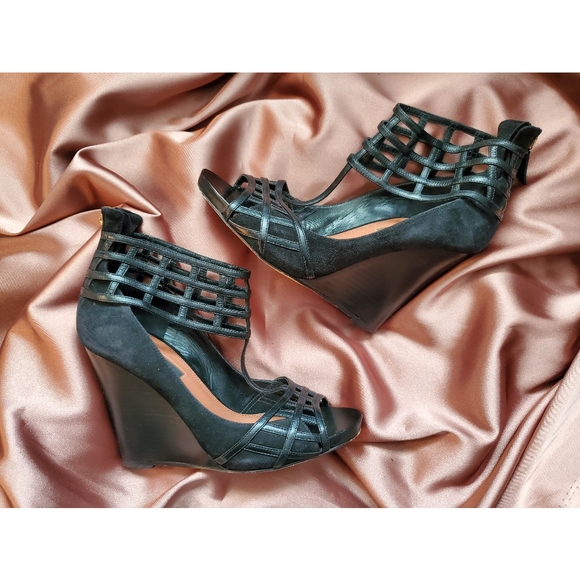 Derek Lam 'Beryl' Leather Wedge Sandal Wedges - Picture 10 of 14